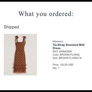 Abercrombie & Fitch floral smock dress